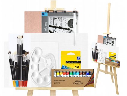 Maliarsky set plátno stojan 180cm č.2 DARČEK_0