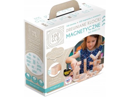 Drevené magnetické bloky KOOGLO - 100 ks. mega_0