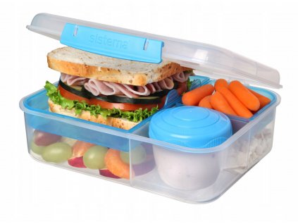 SISTEMA LunchBox Bento 5 Komory to-go 1650ml Blue_0