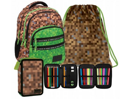 Školská taška, batoh - Pixel pixel pixel pixel pixel pixel pixel_0