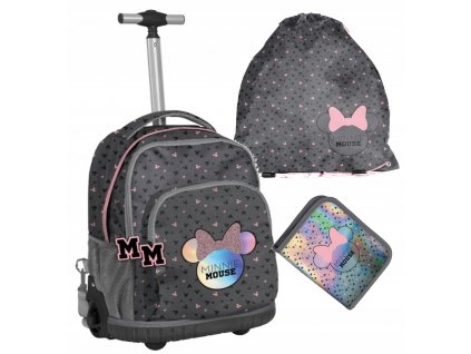 Školská taška - batoh, set, zostava - Školský set Paso batoh na kolesách Minnie Mouse_0
