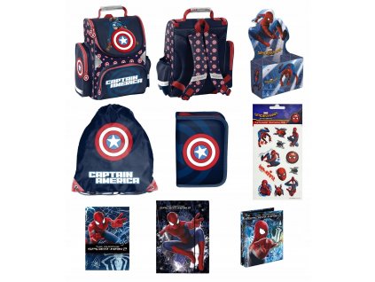 Aktovka - Schoolbag Avengers Captain America Ceruzka Case_0