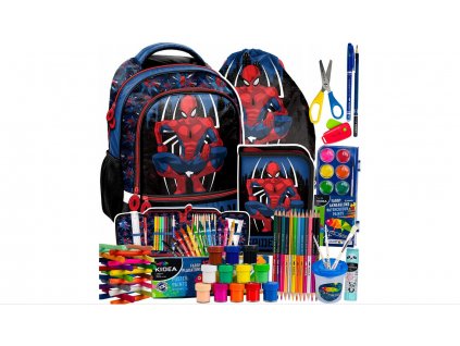 BATOHOVÁ ŠKOLA SADA SPIDERMAN + ROZLOŽENIE KIDEA_0