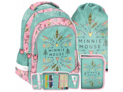 ZESTAW PLECAK SZKOLNY TORNISTER MINNIE DO 1 KLASY