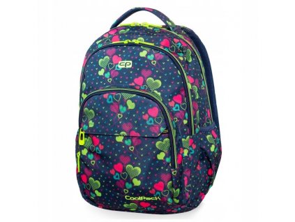 PLECAK COOLPACK BASIC PLUS LIME HEARTS B03010