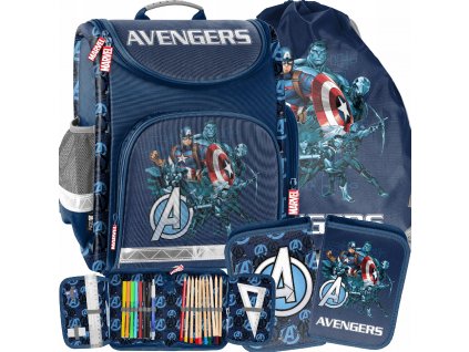 AVENGERS TORNISTER SZKOLNY IRON MAN ZESTAW 3w1