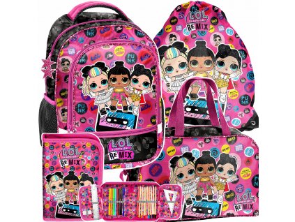 Školská taška, batoh - Lol prekvapenie remix školského batohu pre dievčatá_0