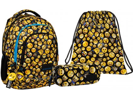 PLECAK SZKOLNY BACKUP 3w1 PIORNIK EMOJI EMOTKI X61