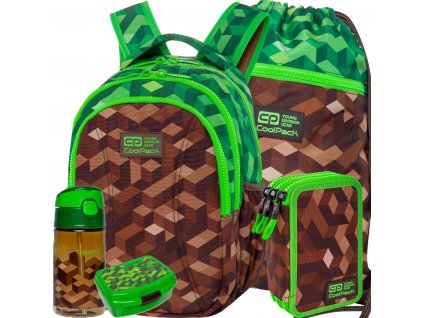 COOLPACK PLECAK W ZESTAWIE CITY JUNGLE 5EL 21L