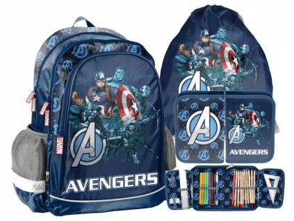 Plecak szkolny zestaw dla chlopca Avengers Marvel