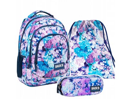 Školská taška, batoh - BACKPACK Ceruzka Case School Sack Bry Flowers Backup_0
