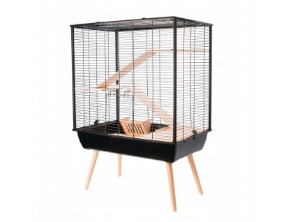 Zolux CAGE Neo útulné hlodavce 3 podlahy 80 cm čierne_1