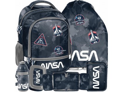 Školská taška, batoh - Nasa Space School Batchpack Set 5W1 čierna_0