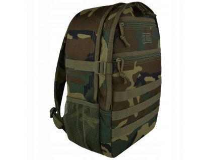 Školská taška, batoh - 2-komorový batoh BP41 Vojenské Woodland Camo Moro_0