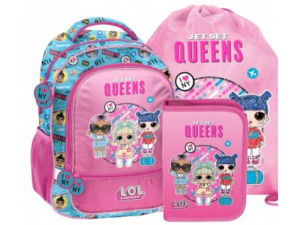 Plecak szkolny LOL dla dziewczynki roz zestaw