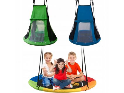 Hojdačka pre deti - Hojdačka + STAN bocianie hniezdo 110 cm do 150 kg_0