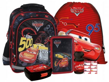 Školská taška - batoh, set, zostava - Školský batoh Sada pre Boy Cars Car 1 KL_0