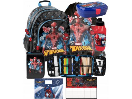 PLECAK SZKOLNY ZESTAW DLA CHLOPCA SPIDERMAN