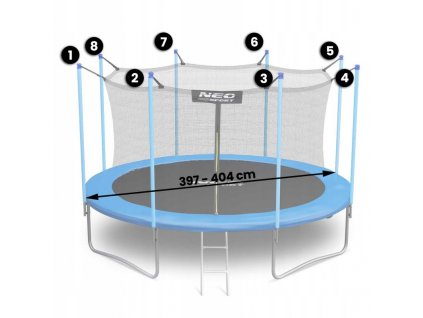 Tramplolína  - Vnútorná sieť pre trampolíny 404cm 13ft_0