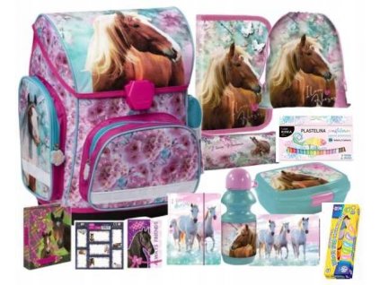 Aktovka - SADA KOŇOV 13v1 TORNISTEROVÁ PÚZDROVÁ TAŠKA NA TRIEDU 1_0