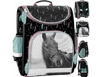 TORNISTER Z KONIEM HORSE SZKOLNY DLA DZIEWCZYNY