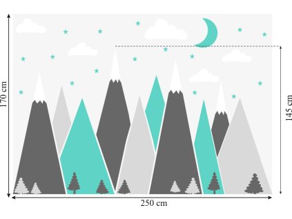 Samolepky na horské nebo pre deti 250 cm_0