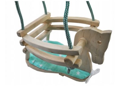 Hojdačka pre deti - DREVENÁ HOJDAČKA KOŇA PRE DETI_0