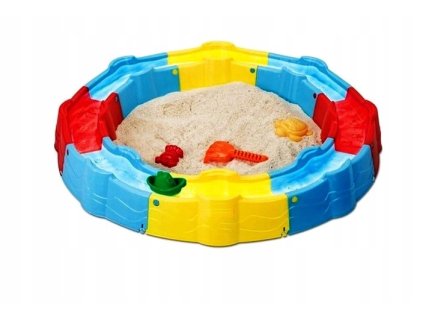 Detské pieskovisko - Skladacie pieskovisko s plavebnou dráhou + príslušenstvo_0