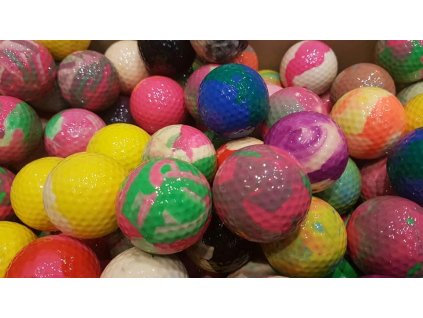 FAREBNÉ golfové loptičky Mix Nové 100 ks MINI-GOLF_0
