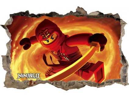 NÁLEPKY NA STENU LEGO NINJAGO Otvor 90 115x75cm_0
