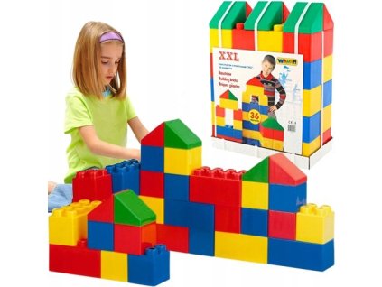 Stavebné bloky XXL 36 el WADER House 37527_1
