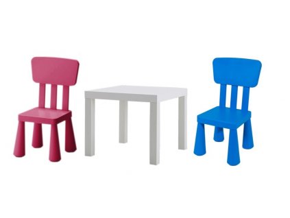 SADA IKEA nedostatok STÔL + 2 x detská STOLIČKA MAMMUT_0