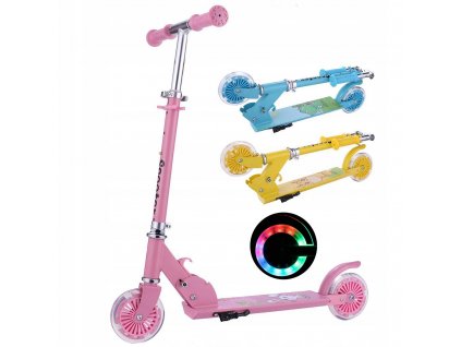 Kolobežka - Scooter pre deti skladacie brzdy 2 kolesové koleso_0