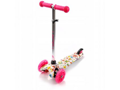 Kolobežka - Scooter 3-kolesový vyváženie LED meteorové motýle_0