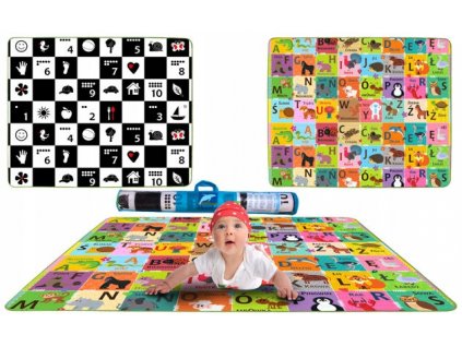 Čiernobiela obojstranná penová podložka 100x150_0