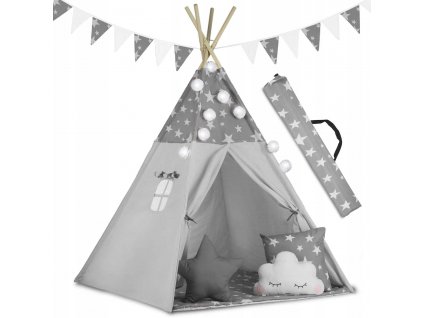 Detský domček, detský stan - STAN TIPI WIGWAM HOUSE MAT GIRLANDA 120X120X190_0