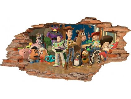 NÁLEPKY NA STENU Diera v stene TOY STORY_2
