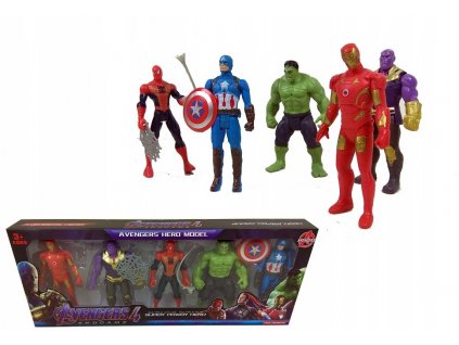 5 ÚDAJE nastaviť AVENGERS SPIDER-man, IRON MAN, HULK_0
