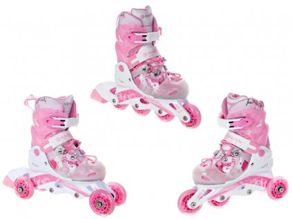 Roller-Wrotki 3v1 RAVEN Princess 30-33 guma_0