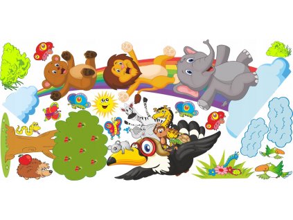 detské nálepky na stenu dúhové medvede z44 200_0