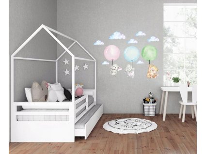 nálepky NA stenu detí medvedík BEARS slon 100cm_0