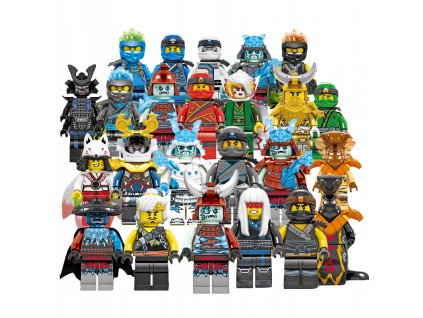 24 figúrok, ninja bloky + karta Lego Ninjago_0