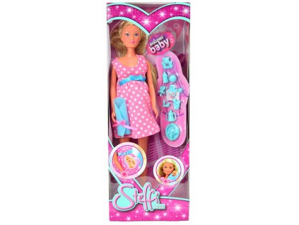 LALKA STEFFI W CIAZY MAMA BOBAS AKCESORIA SIMBA Plec Chlopcy