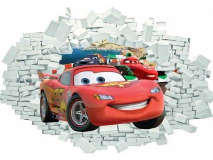 Samolepky na stenu pre deti AUTA 3D CARS 160x110_0