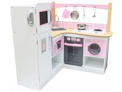 Rohová kuchynka pre deti Hrnce na práčku NADINE_5