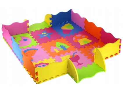 Penová logická vzdelávacia podložka Playpen 64 el_0