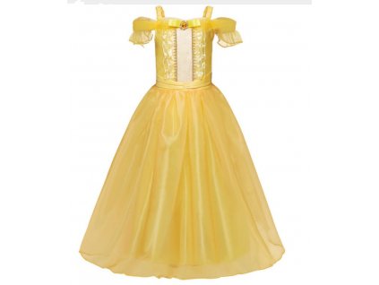 DIEVČA ŠATY BELLE KRÁSKA A ZVIERA 130-140_0