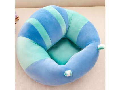 Plyšová modrá a zelená sedačka pre deti_0