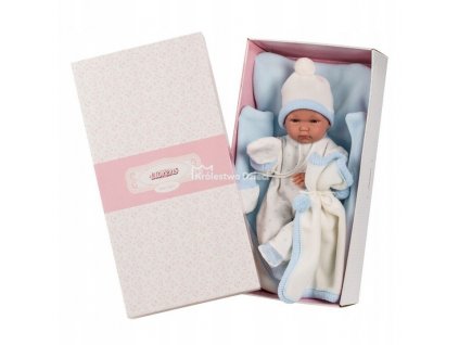 Lalka w niebieskim szlafroku 35 cm Llorens 63535