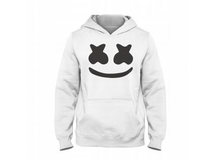 Mikina kangurka MARSHMELLO kapucňou biela 140_0